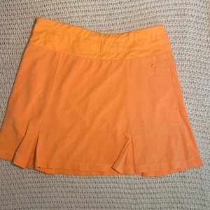Oakley Orange Women’s Skirt Size XS W/ Pockets Golf Tennis‎